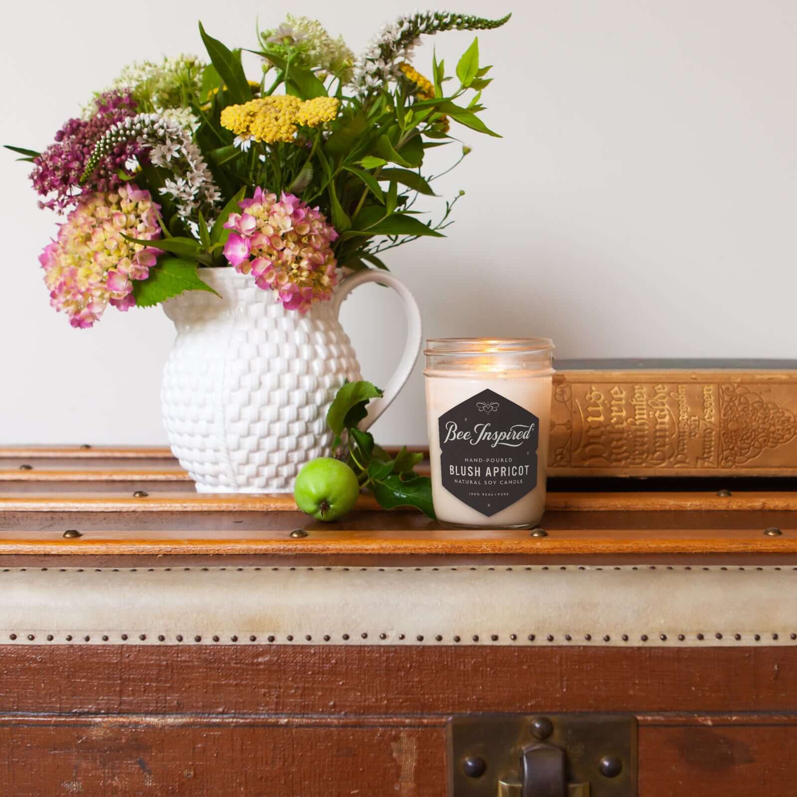 Blush Apricot Soy Candle - Image 6