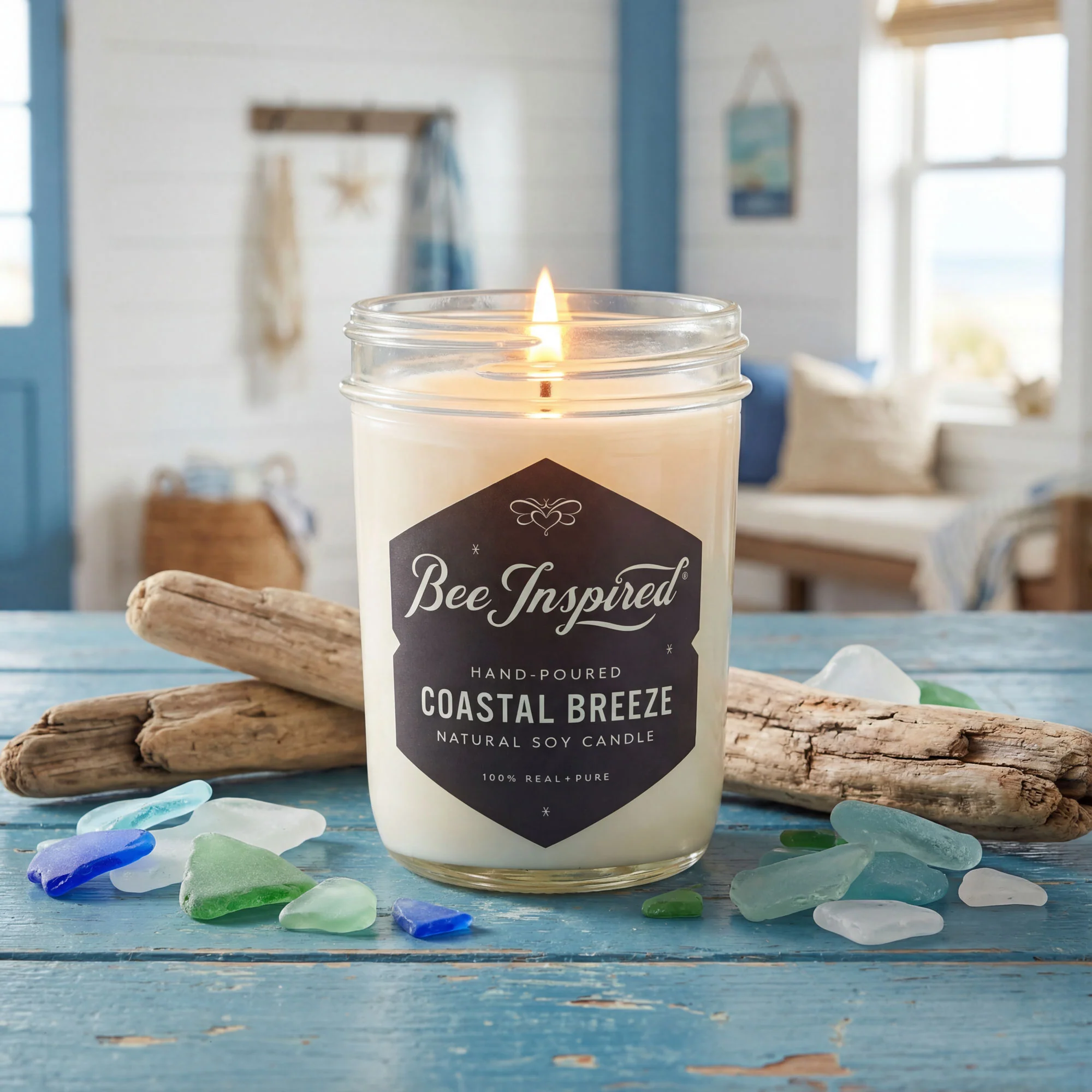 Coastal Breeze Soy Candle - Image 4