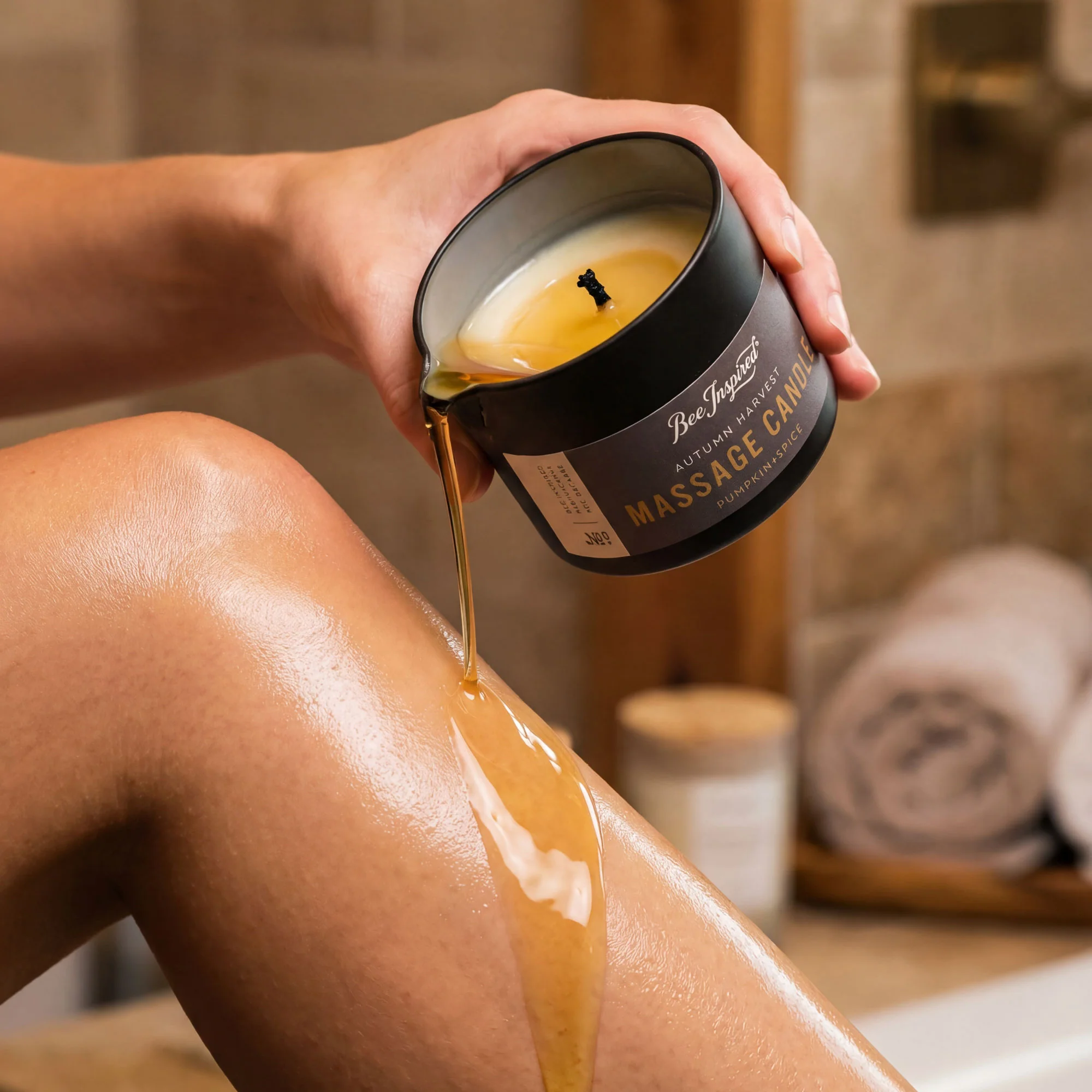 Autumn Harvest Massage Candle - Image 4