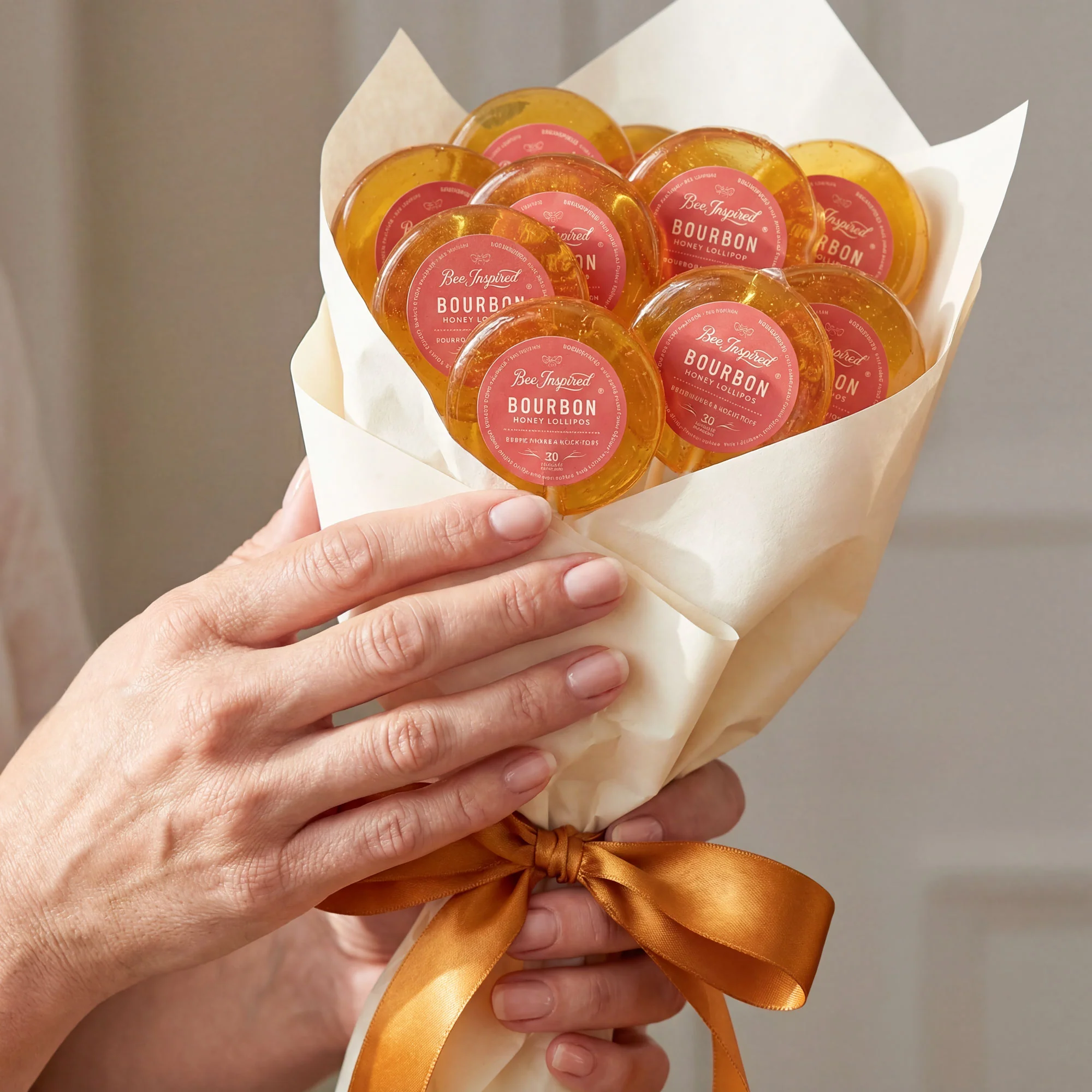 Bourbon Honey Lollipops – Bag of Eight - Image 4