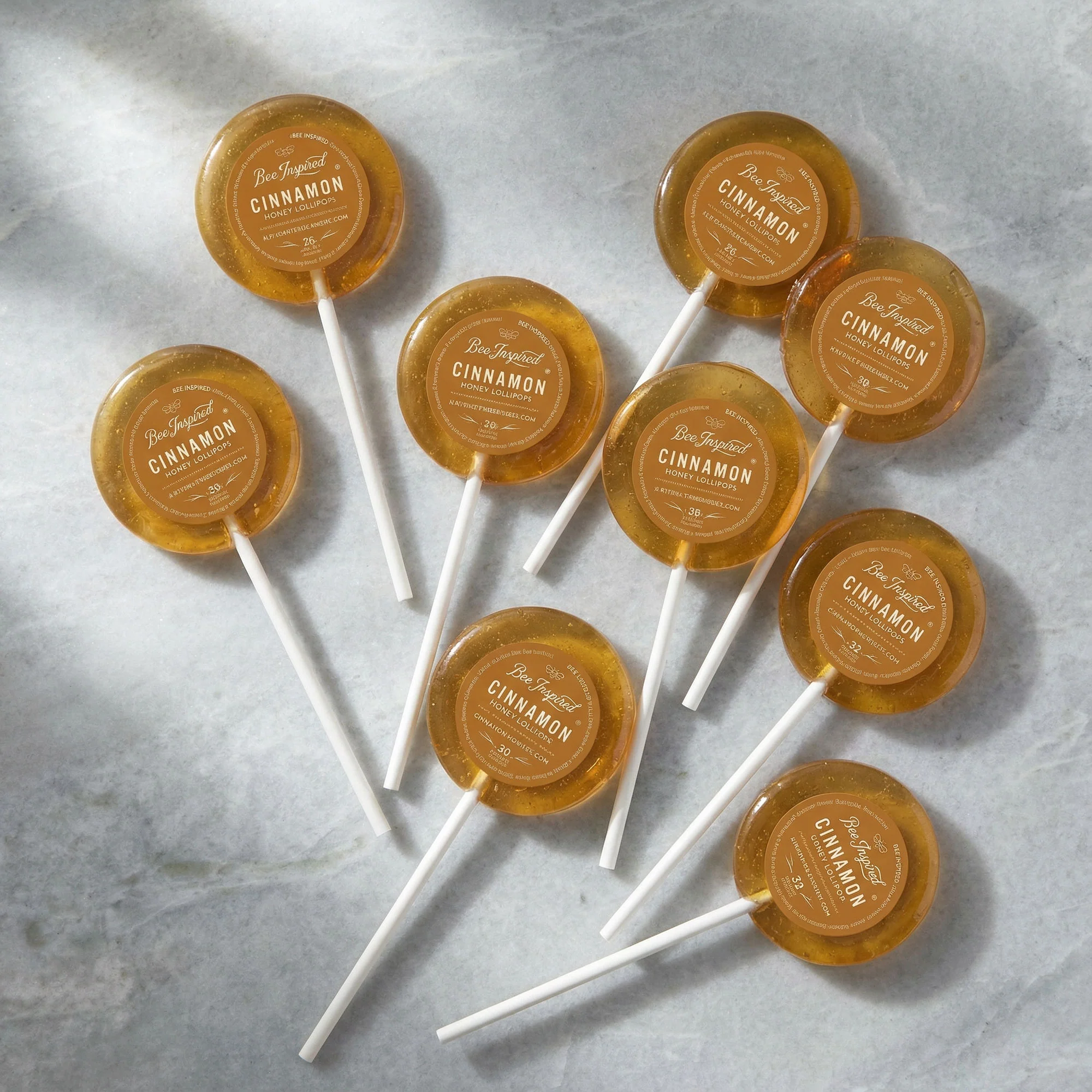 Cinnamon Honey Lollipops – Bag of Eight - Image 4