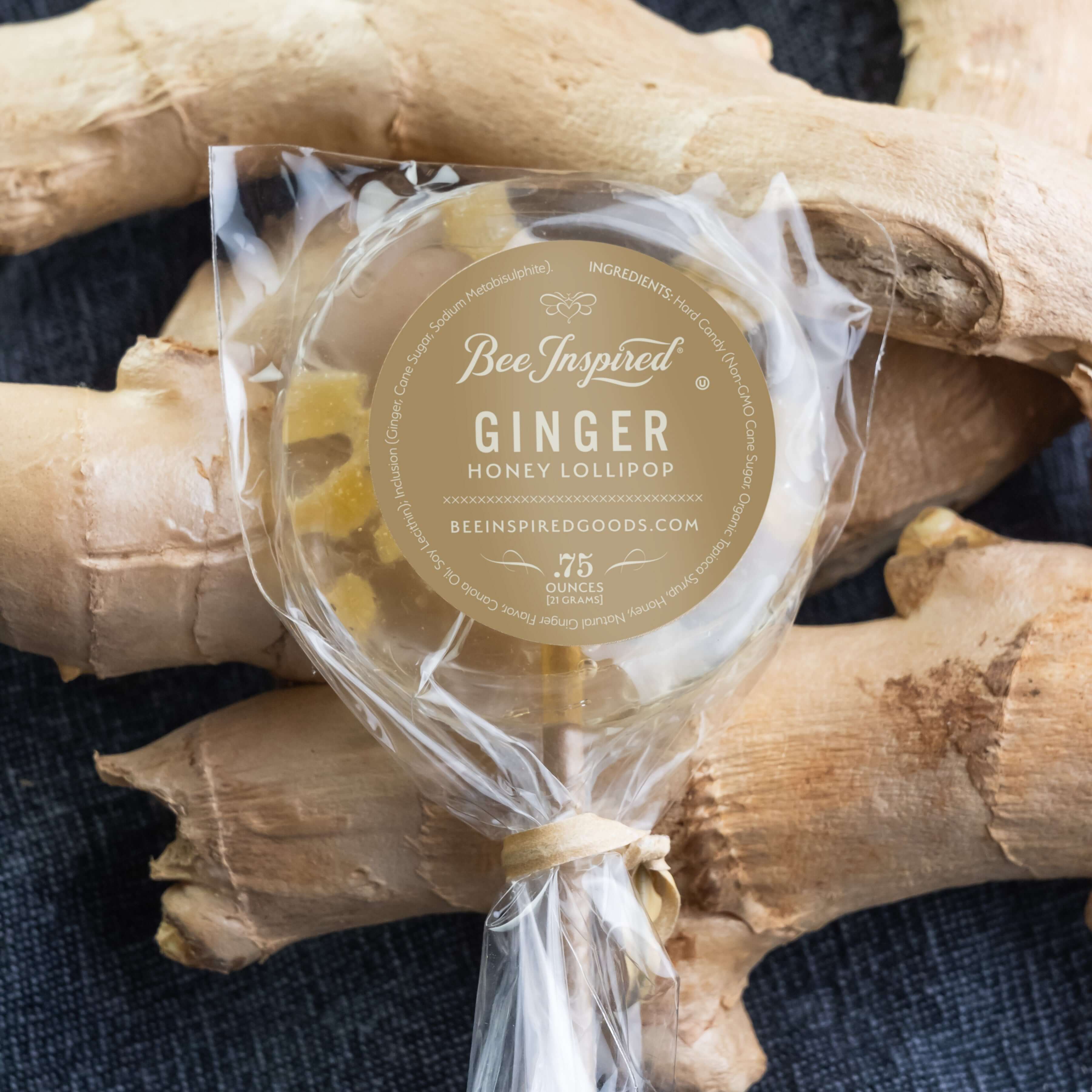 Ginger Honey Lollipops – Bag of Eight - Image 6