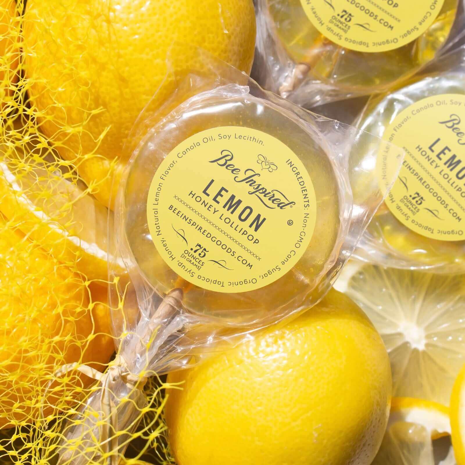 Lemon Honey Lollipops – Bag of Eight - Image 6