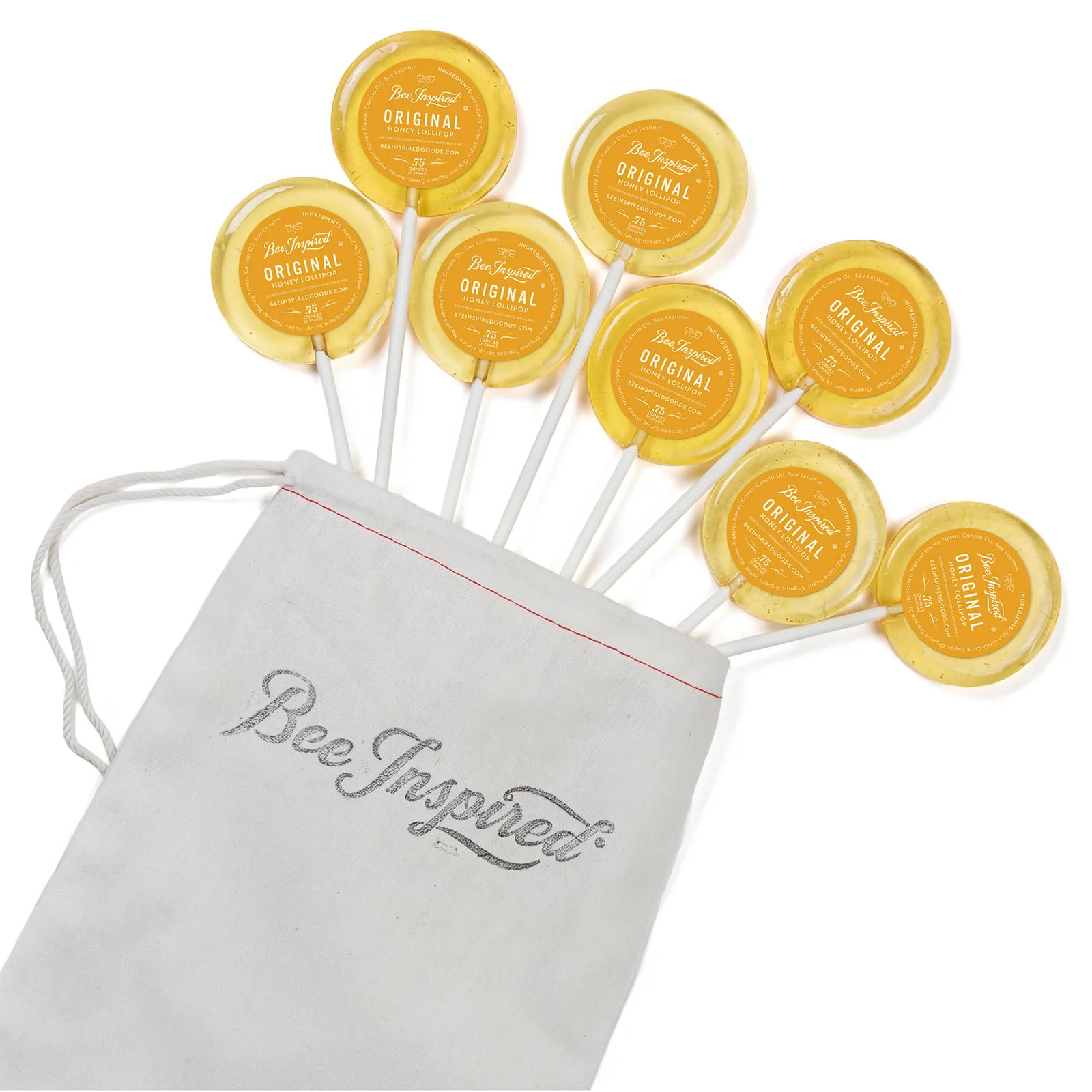 Original Honey Lollipops – Bag of Eight