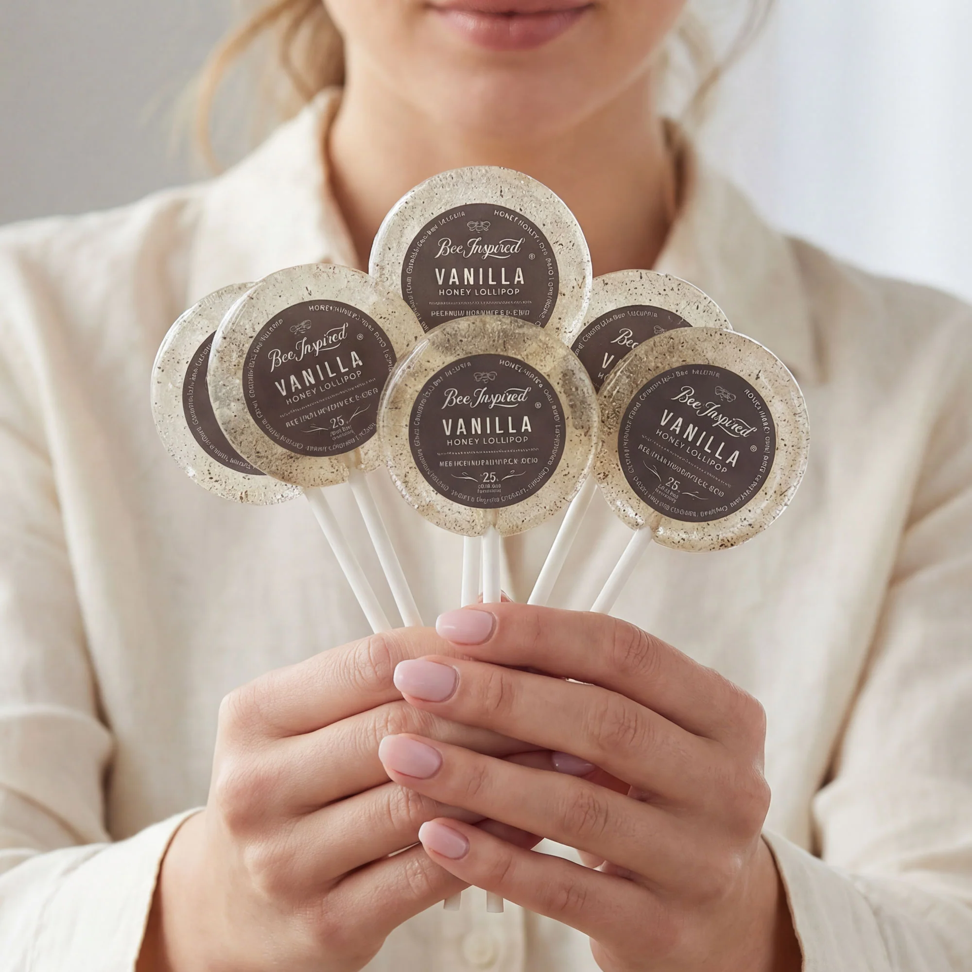 Vanilla Honey Lollipops – Bag of Eight - Image 3