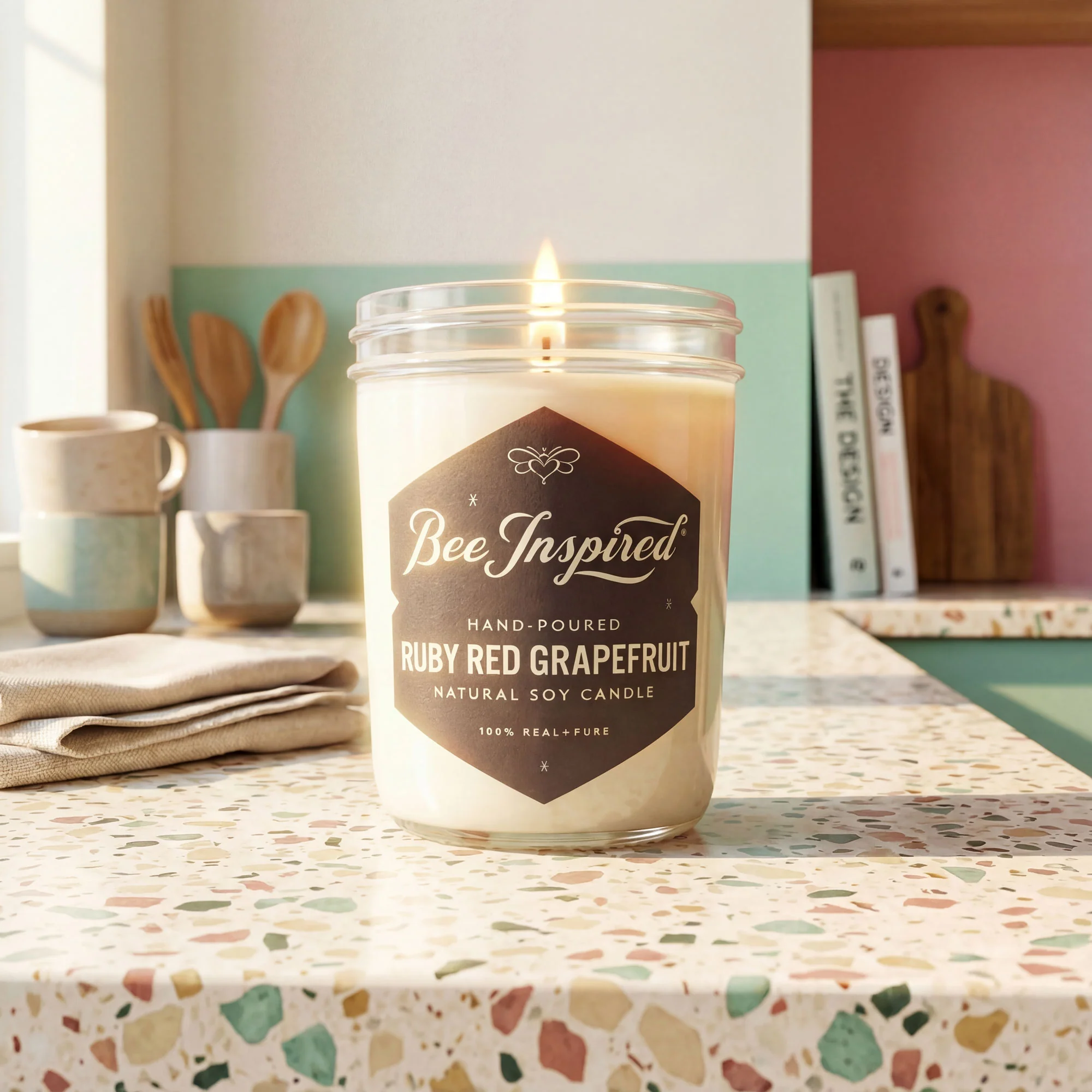 Ruby Red Grapefruit Soy Candle - Image 3