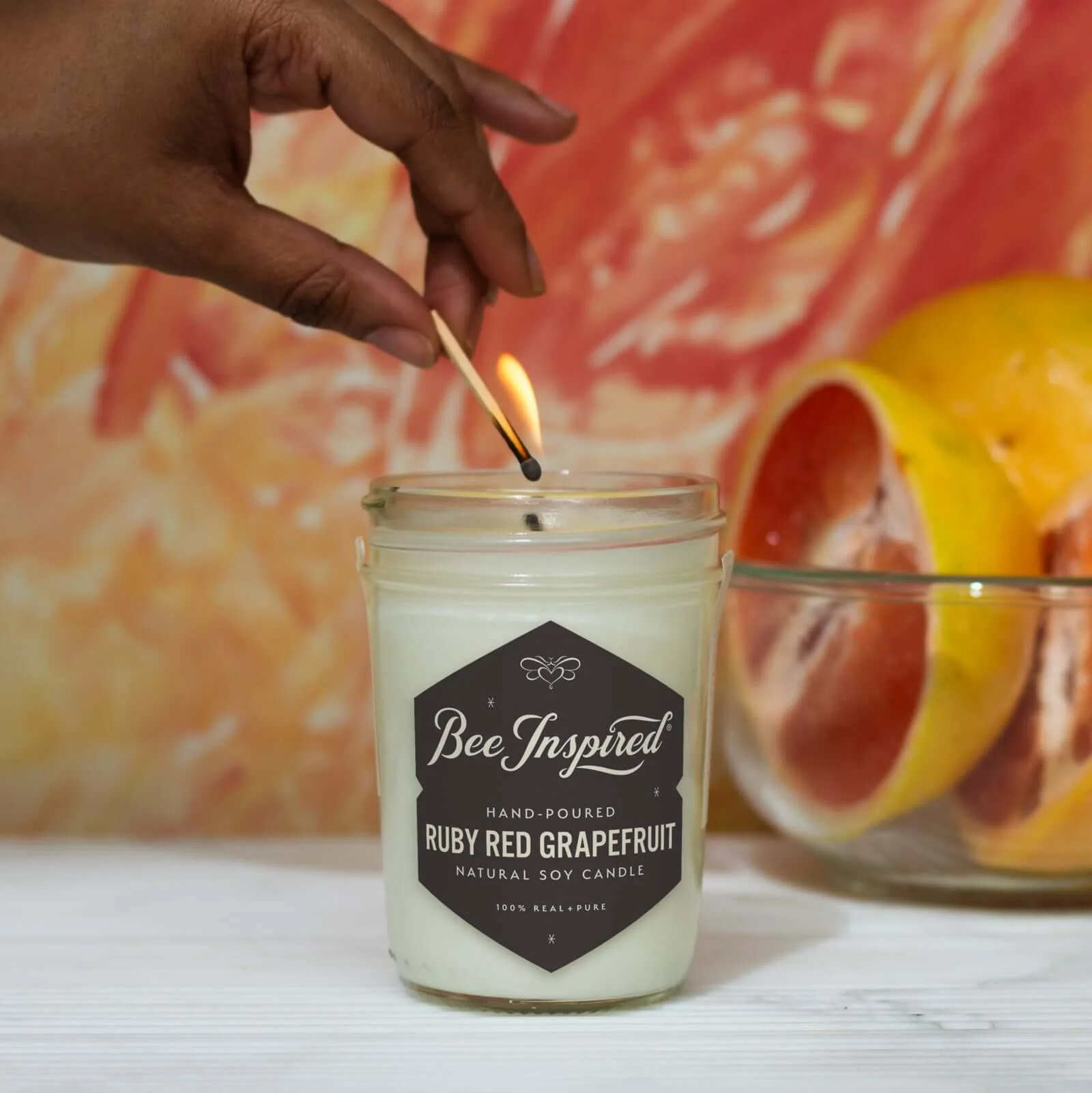Ruby Red Grapefruit Soy Candle - Image 4