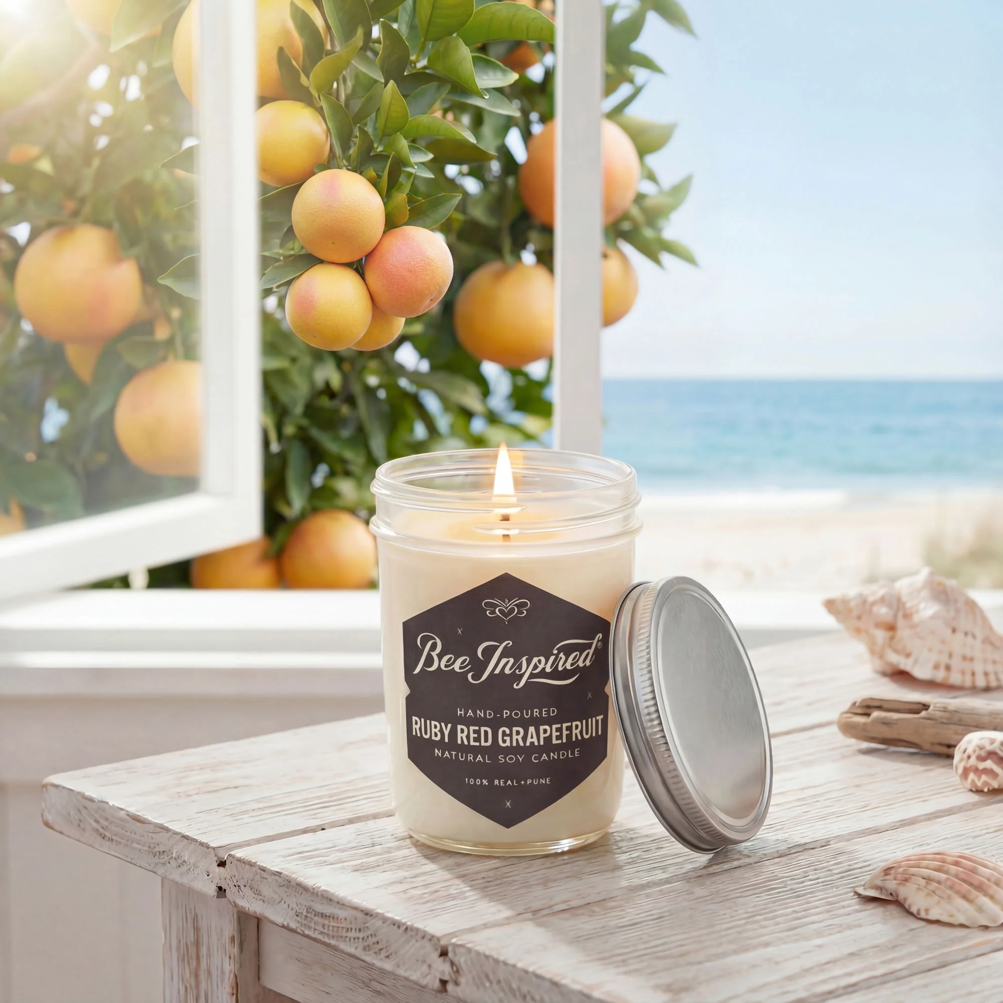 Ruby Red Grapefruit Soy Candle - Image 6