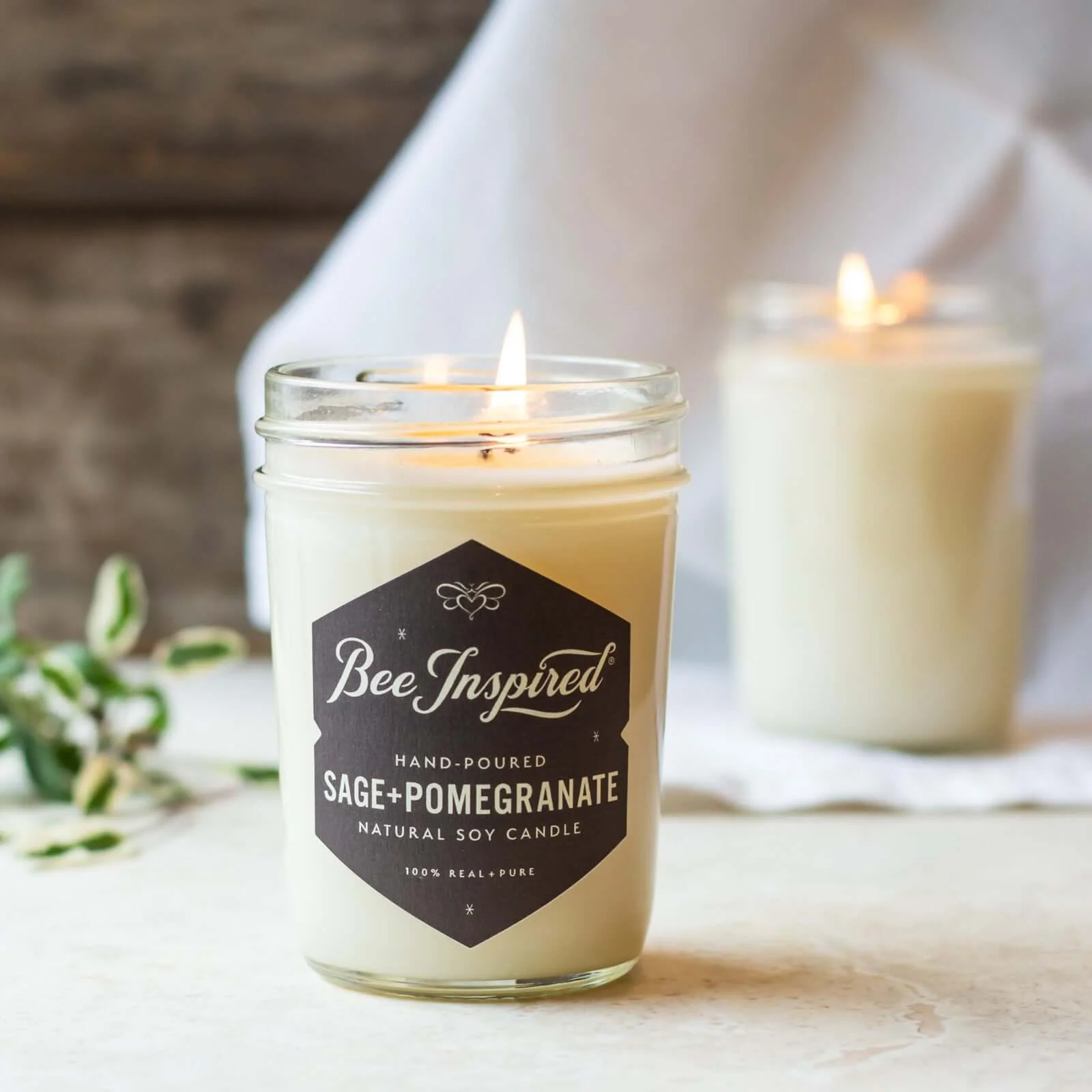 Sage+Pomegranate Soy Candle - Image 3