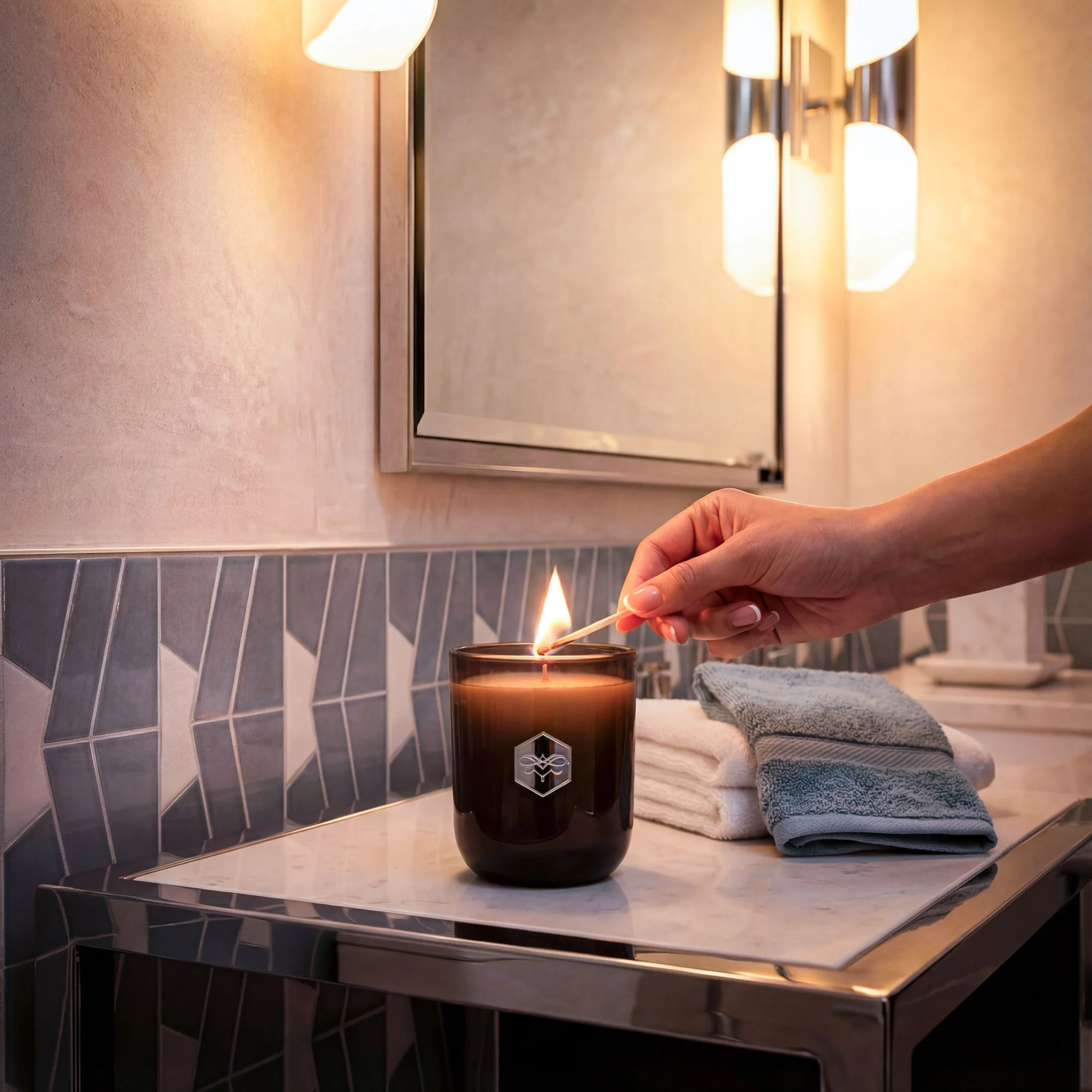 Sage+Pomegranate Luxe Soy Candle - Image 3