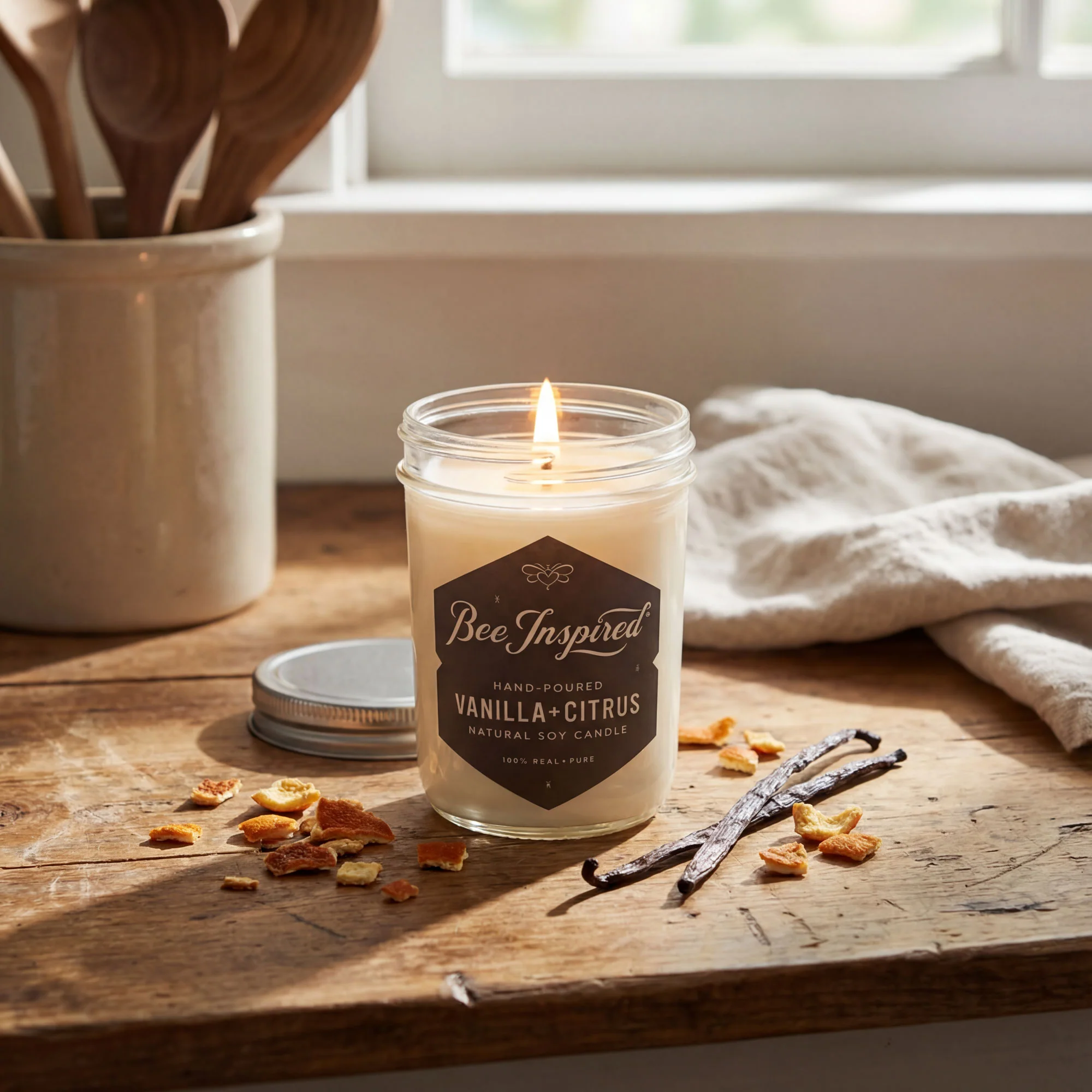 Vanilla+Citrus Soy Candle - Image 3