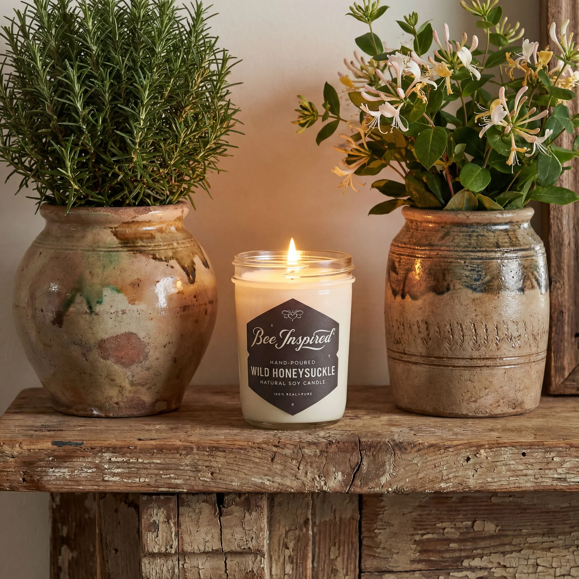 Wild Honeysuckle Soy Candle - Image 4
