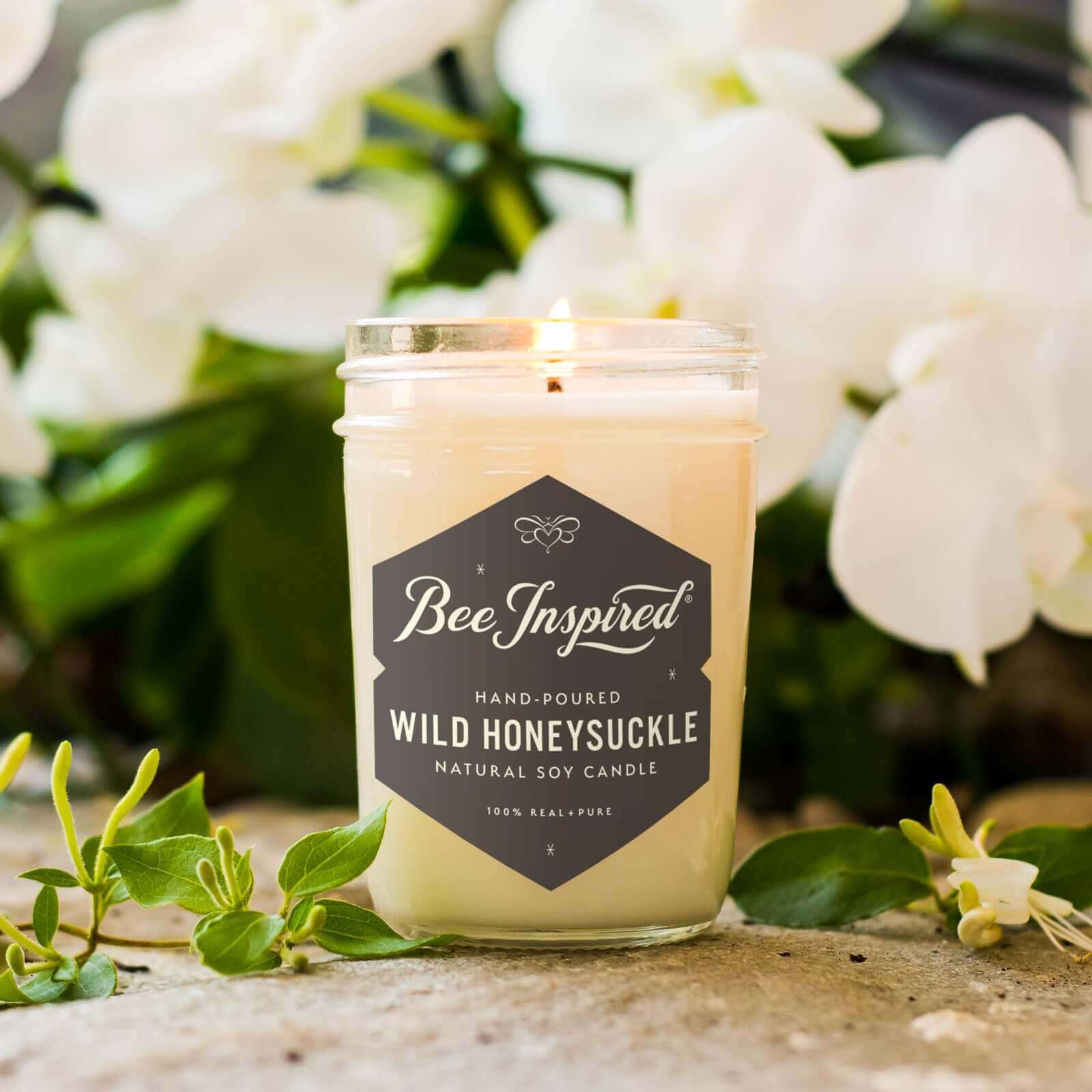 Wild Honeysuckle Soy Candle - Image 5