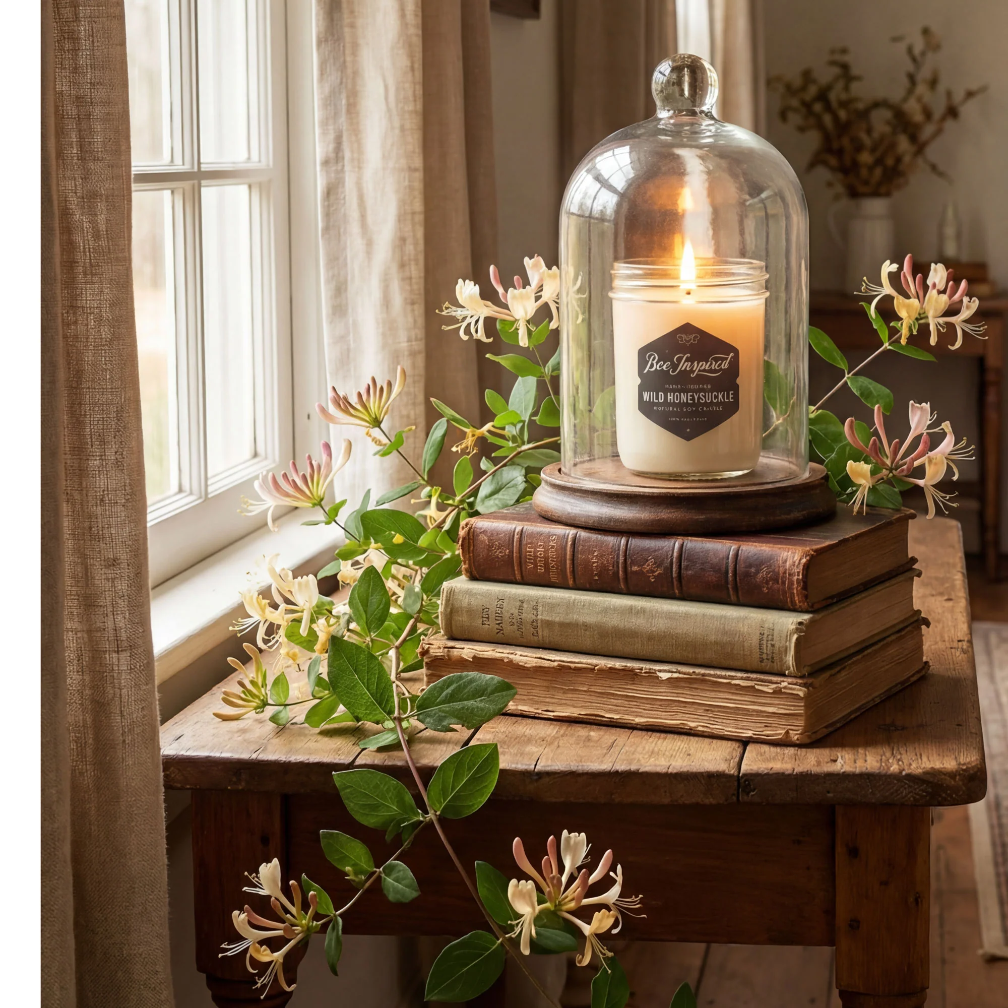 Wild Honeysuckle Soy Candle - Image 6